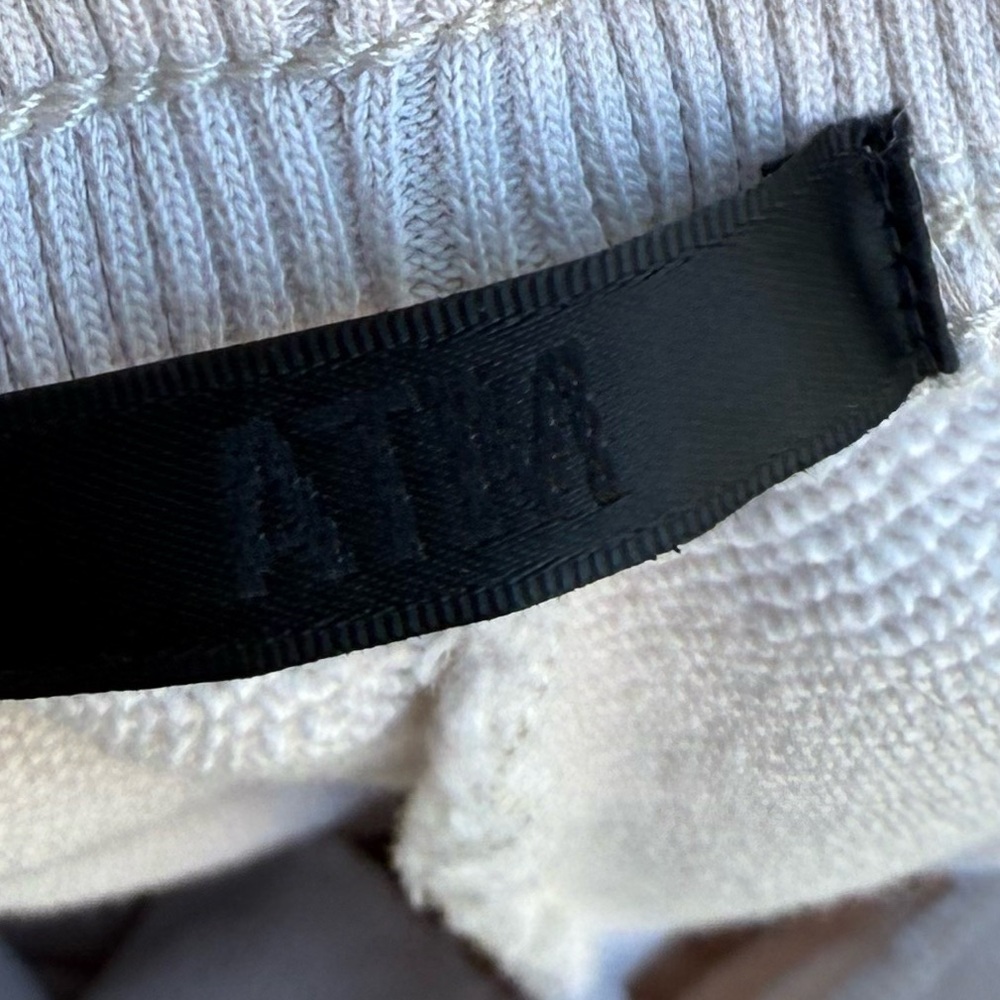 ATM Anthony Thomas Melillo Jogger Sweatpants Cream/Black Size Medium - Picture 9 of 11